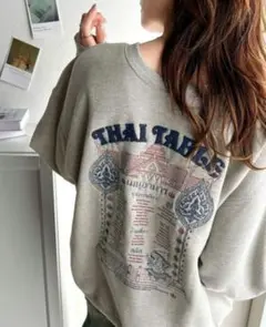 JaVaコラボ 前後2wayタイレシピ刺繍裏起毛スウェット クラシカルエルフ