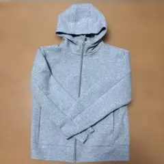 UNIQLO ドライストレッチフルジップパーカー　グレー　150センチ