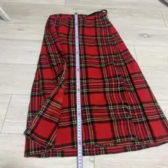 赤チェック スカート