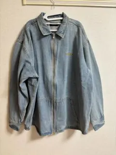 XLARGE ライトブルー ジップアップデニムジャケット XL