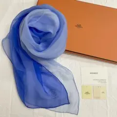 極希少 極美品 エルメス シルクスカーフ モスリン 告白 水色 夏色 ルソー 楽天市場】美品 HERMES エルメス カレ90 Soleil de Soie シルク
