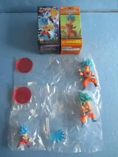 ドラゴンボール超◎超サイヤ人ゴッド孫悟空フィギュア３種◎ワーコレ