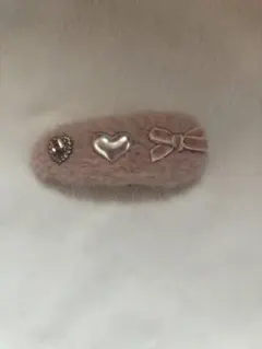 ROJITA ランダムパーツファーヘアピン ピンク