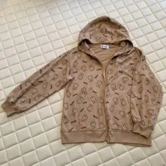 miffy ミッフィー 総柄 ジップアップ パーカー ベージュのサムネイル