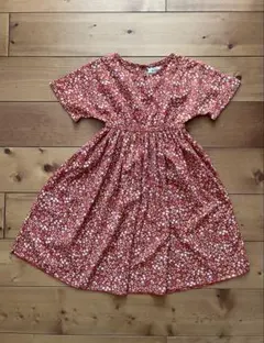 PAIR MANON 半袖花柄ワンピース 100cm