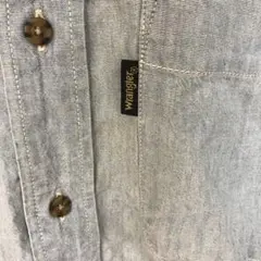x361 Wrangler 半袖シャツ LARGE ライトブルーのサムネイル