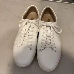 ムースターgentry ホワイト レザースニーカーのサムネイル
