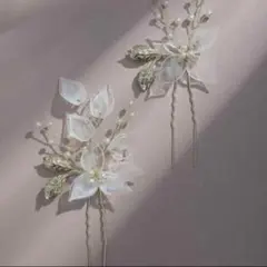 参列　前撮り　振袖 髪飾り　高見え　2点セット　かんざし 和装小物 花