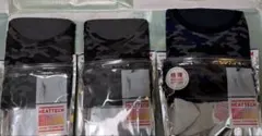 ユニクロ HEATTECH 長袖カットソー カモフラージュ 3点セット