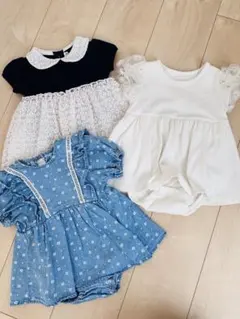 【サイズ70】ロンパースセット　半袖ワンピース