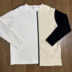 tk.カラーブロック長袖トレーナー