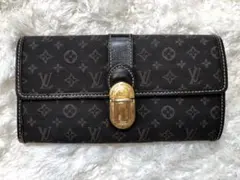 ルイヴィトン　モノグラム・デニム　ノワール　長財布