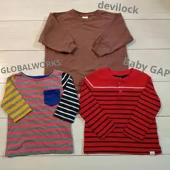 【3枚セット】90サイズ Baby GAP デビロック 　グローバルワーク