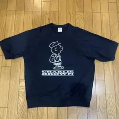 PEANUTS チャーリー・ブラウン Tシャツ M ネイビー