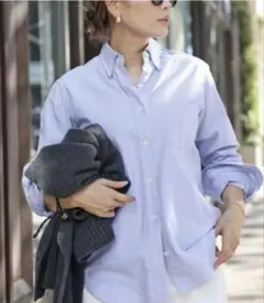 ドゥーズィエムクラス OXFORD BDシャツ サックス ブルー