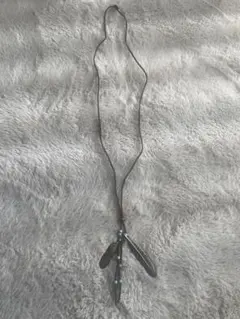 羽根モチーフ ロングネックレス