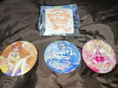 Go!プリンセスプリキュア トゥインクル缶バッジ 3Yeah!　キュアフローラ他