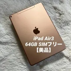 【人気端末】iPad Air3 64GB SIMフリー 【すぐ発送】 【付属品】