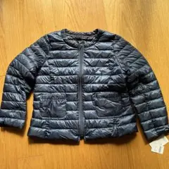 ネイビー ダウンジャケット キルティング