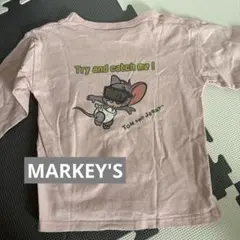 TOM and JERRY 長袖Tシャツ ピンク 120cmのサムネイル