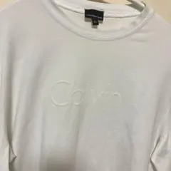 Calvin Klein Jeans ホワイトロングスリーブカットソー XL