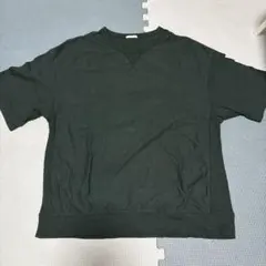 GU スエットTシャツ　オーバーサイズ　グリーン