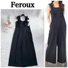 '25新品✨未使用　Feroux フェルゥ【洗える】フリルショルダー サロペットのサムネイル
