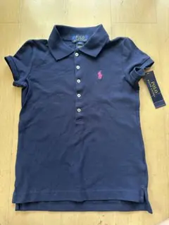 新品未使用　RALPH LAUREN ガールズ　ポロシャツ ネイビー S7