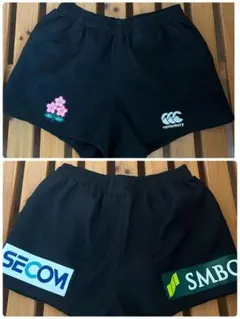 カンタベリー　ラグビーパンツ　XL 黒色　　日本代表モデル　スポンサー入り