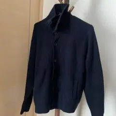 【未使用】UNIQLO ネイビー リブ編み カーディガン L