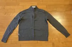 TOMMY HILFIGER ハーフジップ ニット セーター グレー Lのサムネイル