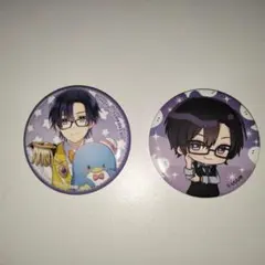 カラフルピーチ　もふくん　缶バッジ　2つセット　サンリオ、UUUM