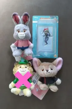 クリスマスオーナメント　ズートピア　＆　ミルキーボア　3点セット