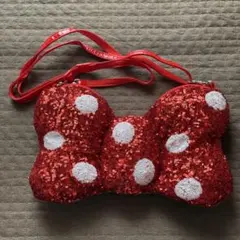 【最終価格】ミニーのスタイルスタジオ リボン スパンコール ポシェット