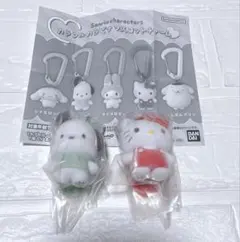 サンリオ　カラフルカラビナマスコットチャーム　ハローキティ　ポチャッコ　2点