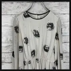 A946 ヴィンテージ　長袖 ワンピース　レトロ　人気　定番　入手困難