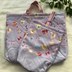 絵本袋・上履き入れ２セット＊