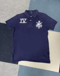Polo by Ralph Lauren ネイビー ポロシャツ デカロゴ　レア