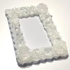 トレカケース デコ シリコン ホイップ クリア 透明 ラメ 硬質ケース 白