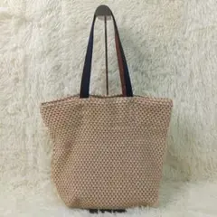 【美品】MARY AL TERNA メッシュ トートバッグ ベージュ ブラック