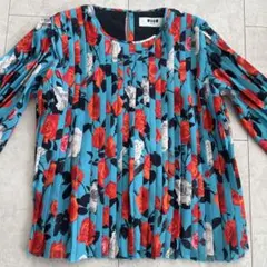 MSGM エムエスジーエム 花柄 プリーツ ブラウス 長袖　フラワープリントのサムネイル