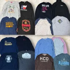 古着卸 卸売 まとめ売り 長袖Tシャツ 16枚セット メンズ L XL