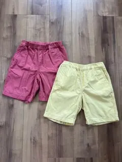 【2枚セット】ユニクロ　KIDS ストレッチイージーショートパンツ　UNIQLO