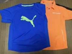 130サイズ　男の子　PUMA Tシャツ　DUNLOP ポロシャツ　2点セット