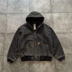 carhartt アクティブジャケット　鬼フェード　ブラック　ハチノス　墨黒