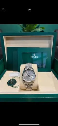 ROLEX 自動巻き腕時計 シルバー