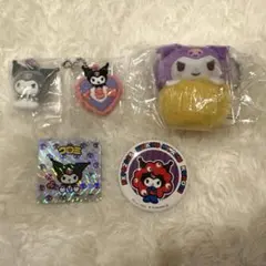 【5点セット】クロミ マスコット、シール、缶バッジ