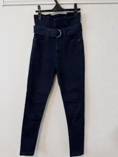 【EMODA】デニム ダークブルーハイウエストスキニージーンズ