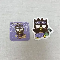 はぴだんぶい×スシローコラボ　第２弾　バッドばつ丸　ピック、ステッカー