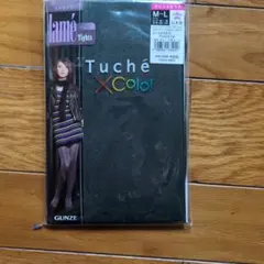 GUNZE Tucheのクリスタルラメタイツ2足